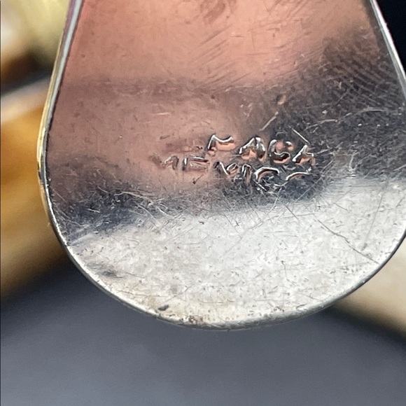 Alpaca Mexico hook earrings vintage - Picture 4 of 4